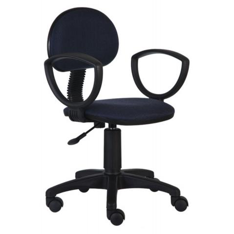 Кресло офисное БЮРОКРАТ CH-213AXN, ткань черно-синяя (12-191)