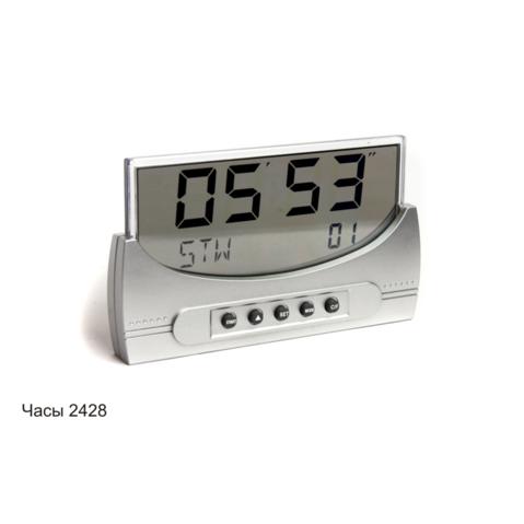 Набор настольный часы VERDIE 2428, пластик, ж/к индексация времени, календарь, температура, без батарейки