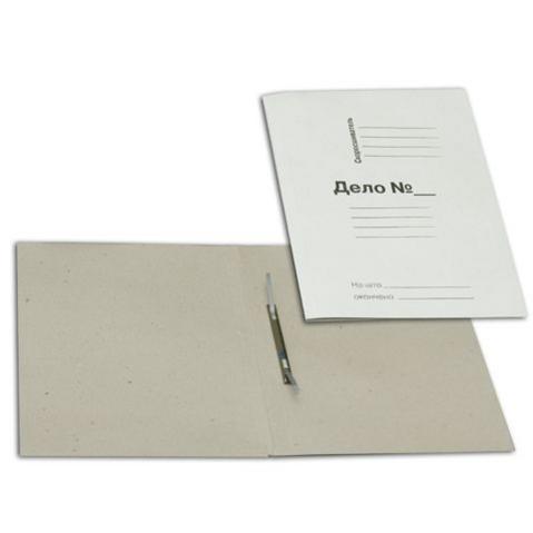 Скоросшиватель картонный ДЕЛО  А4, 280г/м2, мелованный, белый