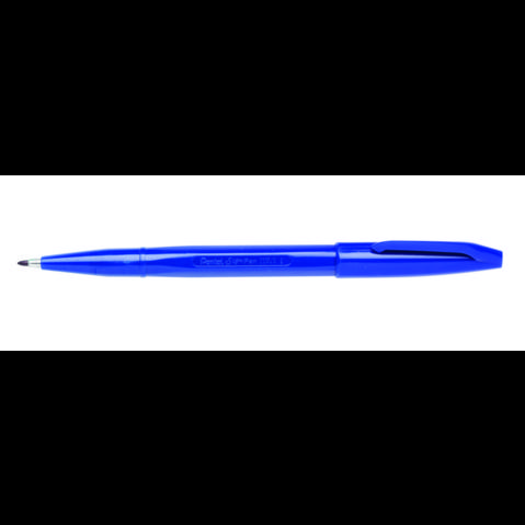 Ручка капиллярная PENTEL S520-C Sign Pen, 2.0мм, фибровый узел, синяя