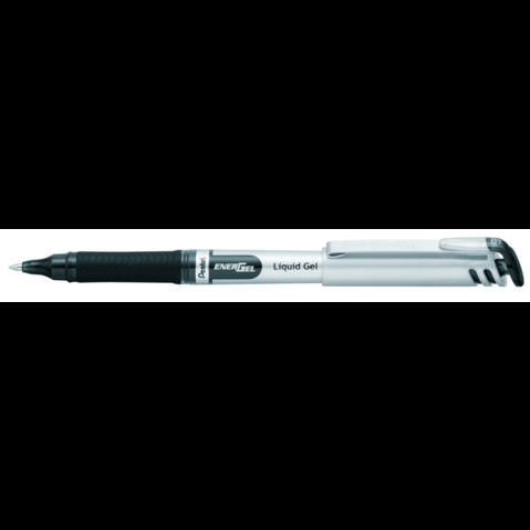 Ручка гелевая PENTEL BL17-A Energel, резиновый упор, одноразовая, 0.7мм, черная