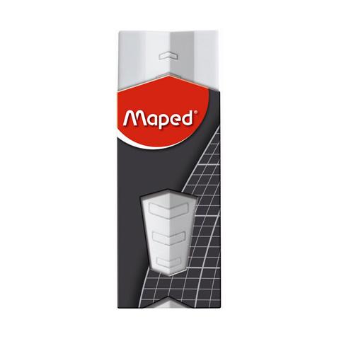 Ластик MAPED Xpert, 61х22х13, Узкий, эргономичная форма  Х-сечения, картонный футляр, белый