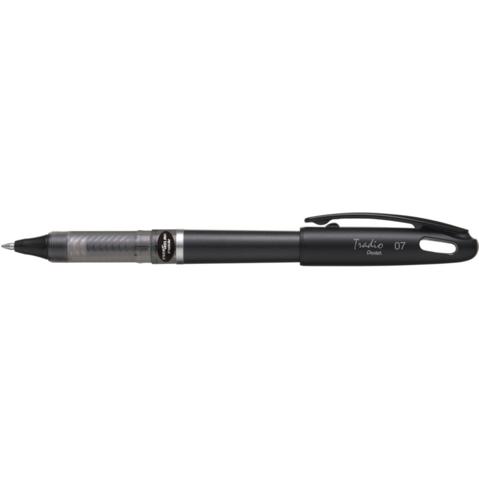 Ручка гелевая PENTEL BL117A-AX Tradio Energel, 0.7мм, корпус черный, стержень черный