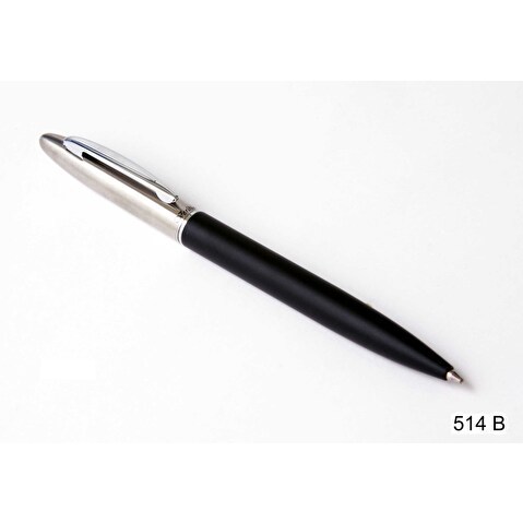 Шариковая ручка Verdie, металл, чёрный корпус, хромированный клип