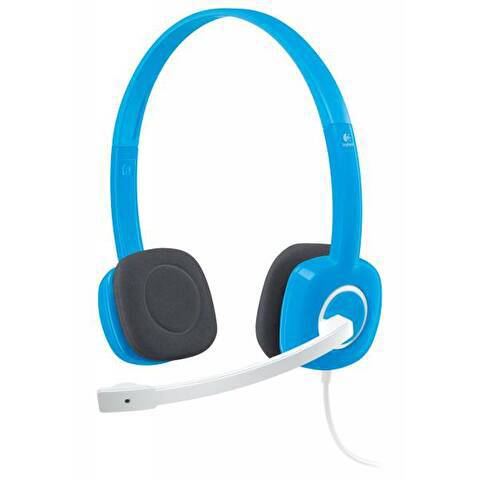 Наушники с микрофоном LOGITECH Stereo Headset H150 SKY BLUE (981-000368)