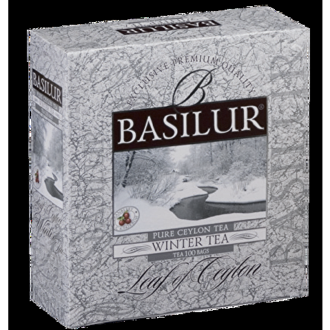 Пакетированный чай Basilur ВРЕМЕНА ГОДА "Зимний" (с клюквой) / WINTER TEA, 100 пак*2г.*12
