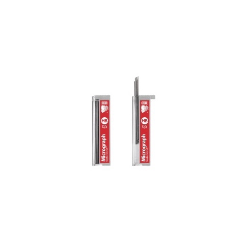 Грифели для механических карандашей ICO LEADS HB, 0.5мм, 12 шт/уп