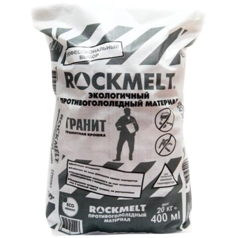 Реагент антигололедный ROCKMELT, гранитная крошка, фракция 2-5мм, 20кг