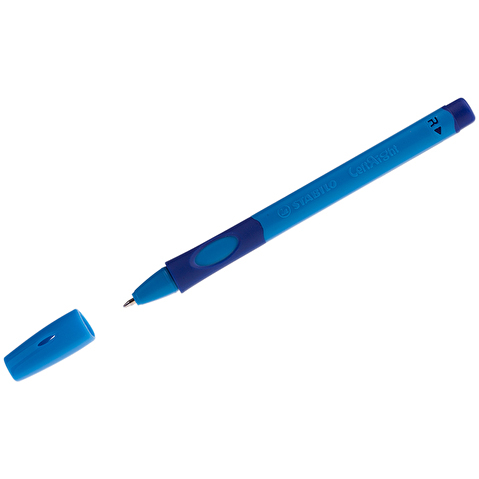 Ручка шариковая STABILO LeftRight, резиновый упор, 0.45мм, для правшей, синий