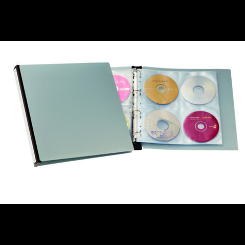 Папка DURABLE для 96 CD/DVD, на кольцах, черная (5277-01)