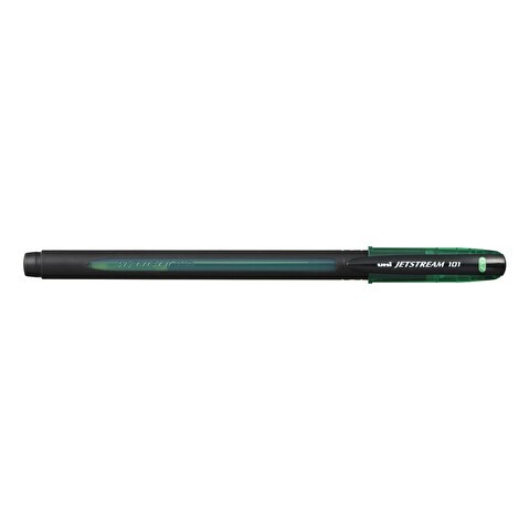 Ручка шариковая UNI Jetstream SX-101, резиновый упор, 0.7/0.35мм, зеленая