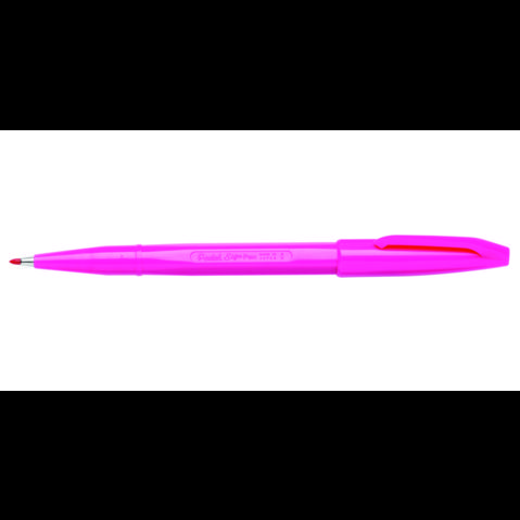 Ручка капиллярная PENTEL S520-P Sign Pen, 2.0мм, фибровый узел, розовая