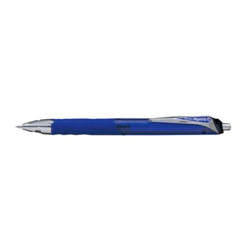 Ручка гелевая автоматическая PENTEL KL257-C HyperG, резиновый упор, 0.7мм, синяя