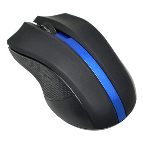 Мышь беспроводная оптическая Oklick 615MW, USB, черная/синяя