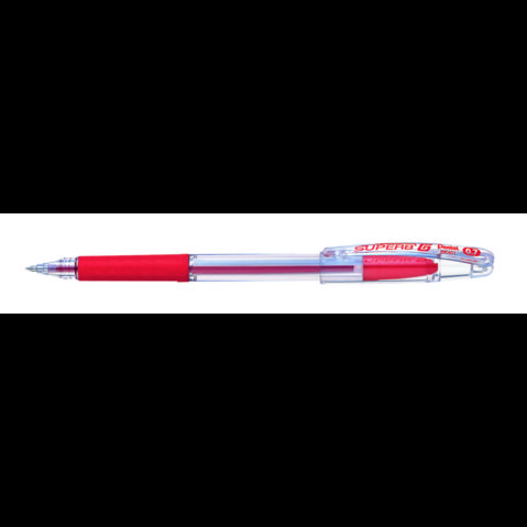 Ручка шариковая PENTEL BK401-B Superb G, резиновый упор, 0.7мм, красная