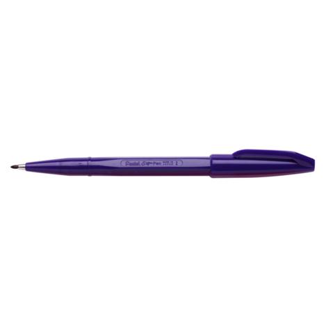 Ручка капиллярная PENTEL S520-V Sign Pen, 2.0мм, фибровый узел, фиолетовая