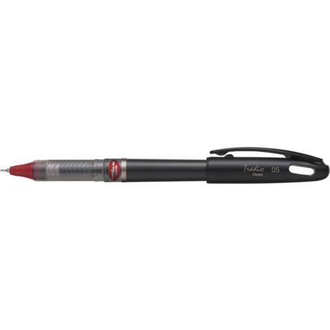 Ручка гелевая PENTEL BLN115A-BX Tradio Energel, 0.5мм, корпус черный, стержень красный