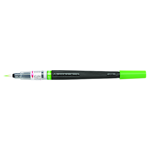 Кисть с краской PENTEL GFL-111 Colour Brush, цвет светло-зеленый