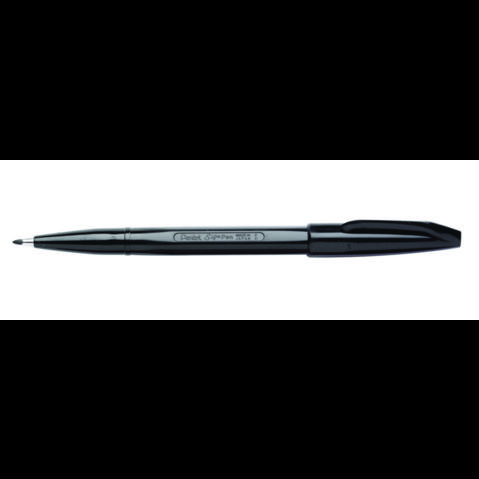 Ручка капиллярная PENTEL S520-A Sign Pen, 2.0мм, фибровый узел, черная