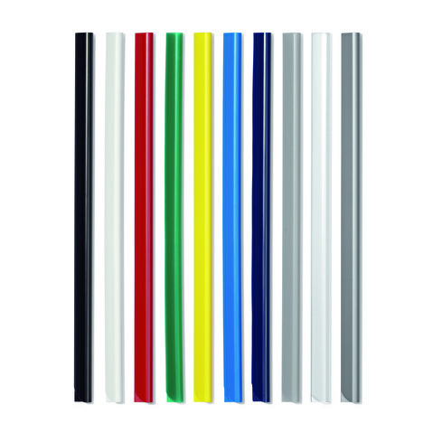 Скрепкошина DURABLE SPINE BARS 2900-01, А4, до 30 листов, 13мм, 100шт/уп, черная