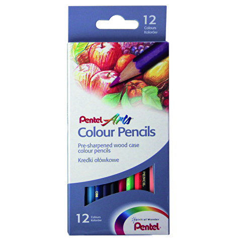 Набор цветных карандашей PENTEL Colour pencil, 12цв (CB8-12)