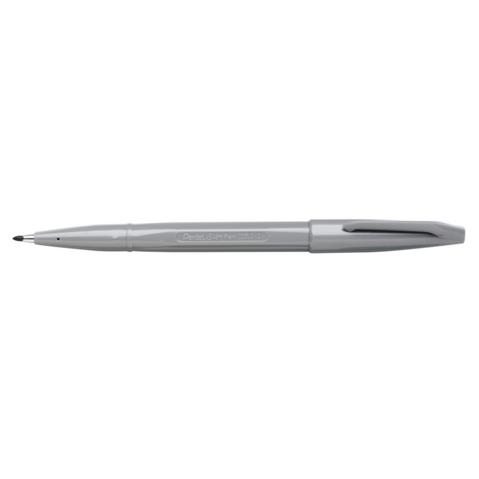 Ручка капиллярная PENTEL S520-N Sign Pen, 2.0мм, фибровый узел, серая