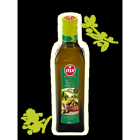 Масло оливковое ITLV Extra Virgin, стекло, 0.75л