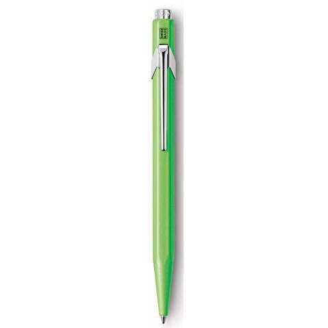 Ручка шариковая CARANDACHE OFFICE POPLINE, корпус зеленый/желтый, синяя, стержень М (849.730)