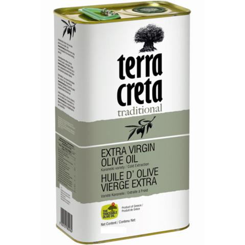 Масло оливковое TERRA CRETA Extra Virgin, жестяная банка, 5л