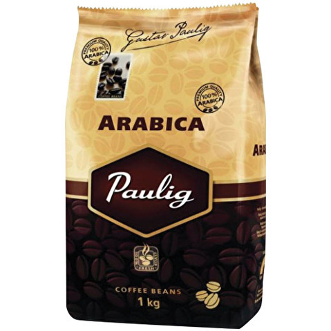 Кофе в зернах PAULIG Arabica, 1000г, вакуумная упаковка