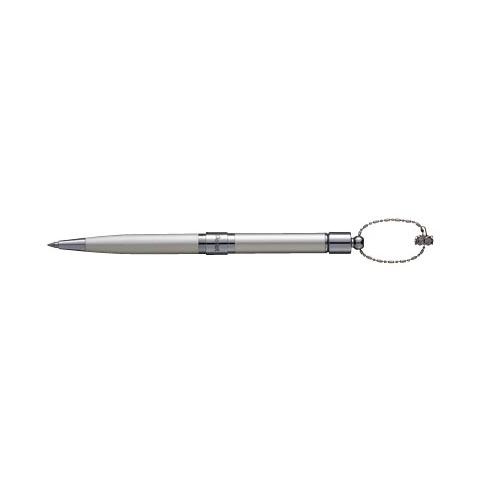Ручка шариковая PENTEL B610-Z Sophia, 0.8мм, корпус серебряный, черная, метал. футляр