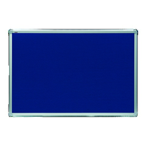 Доска с текстильным покрытием 2х3 officeBoard  180х120см, алюминиевая рамка, синяя (TTA1218BL)