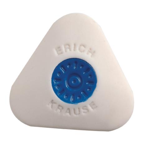 Ластик ERICH KRAUSE SMART&SOFT MINI, 50х50х8мм, треугольный, пластиковый держатель