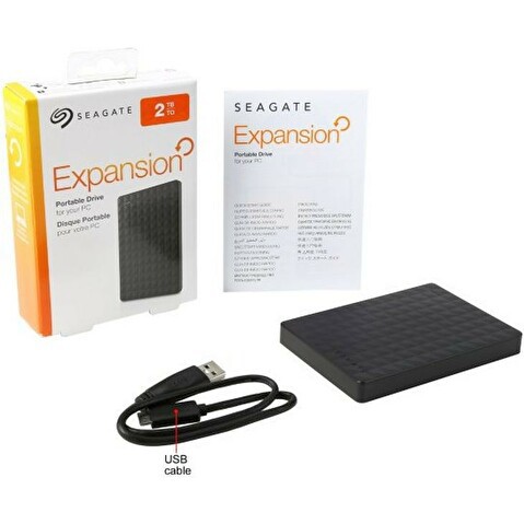 Внешний жесткий диск  2.0Tb SEAGATE, 2.5", USB 3.0 Expansion Portable STEA2000400, черный