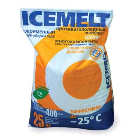 Реагент антигололедный ICEMELT, до -25°C, 25кг