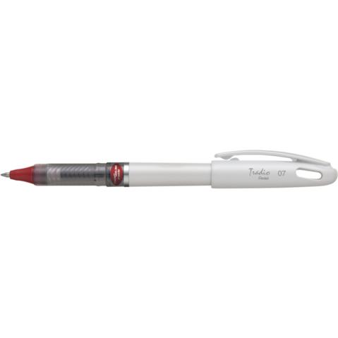 Ручка гелевая PENTEL BL117W-BX  Tradio Energel, 0.7мм, корпус белый, стержень красный