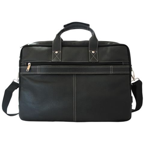 Портфель-сумка FLAVIO FERRUCCI FF-BC010305, кожа, 410х100х320мм, черный