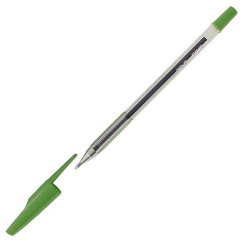 Ручка шариковая PILOT BP-SF-G, прозрачный зеленый корпус, 0.7мм, зеленая