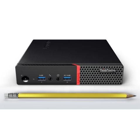 ПК Lenovo ThinkCentre M600 TINY slim P J3710 (1.6)/4Gb/500Gb 7.2k/HDG405/noOS/GbitEth/WiFi/BT/клавиатура/мышь/черный