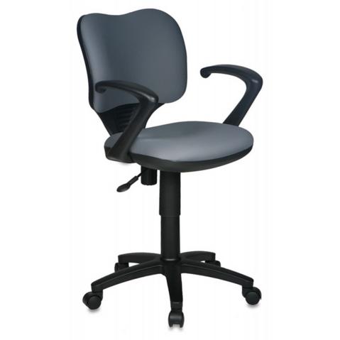 Кресло офисное БЮРОКРАТ CH-540AXSN, низкая спинка, ткань серая (26-25)