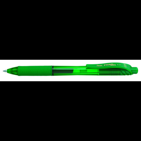 Автоматическая гелевая ручка PENTEL Energel-X, зеленая, BL107-D, 0.7мм