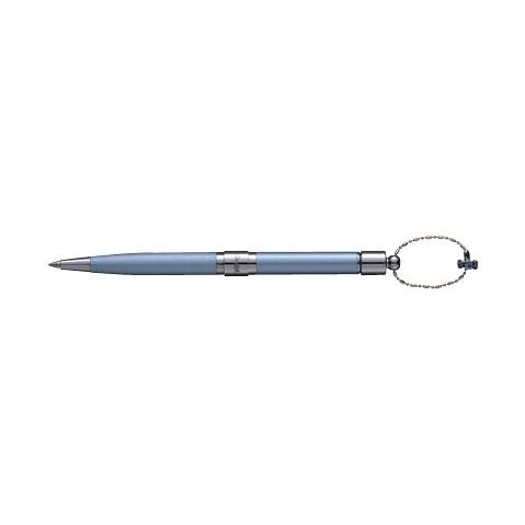 Ручка шариковая PENTEL B610-S Sophia, 0.8мм, корпус голубой, черная, метал. футляр