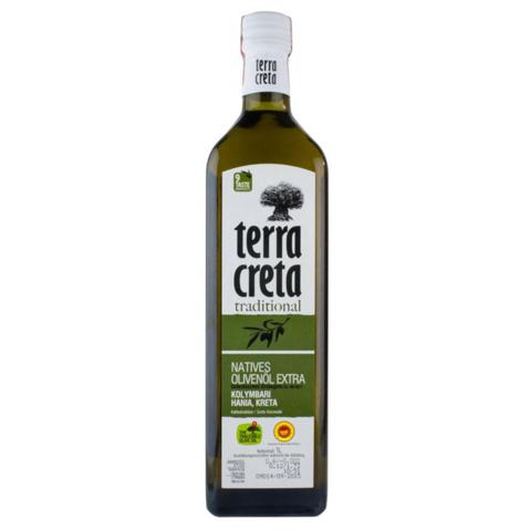 Масло оливковое TERRA CRETA Extra Virgin PDO Kolymvari Chania, стекло, 1л