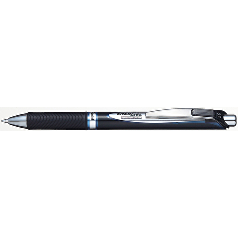 Ручка гелевая автоматическая PENTEL BLP77-C Energel Permanent, резиновый упор, 0.7мм, синяя
