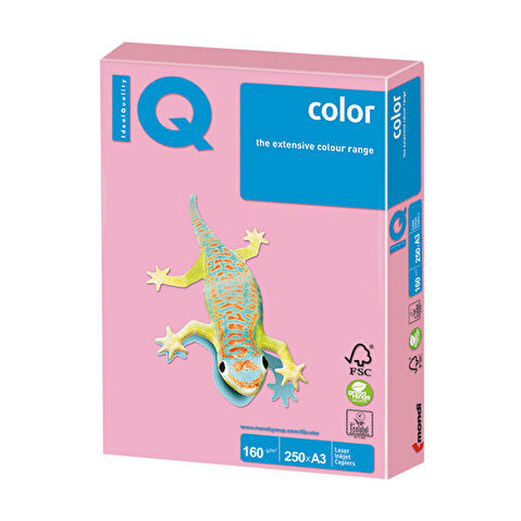 Бумага цветная IQ/MAESTRO COLOR  A3  160/250 пастель, розовая (PI25)