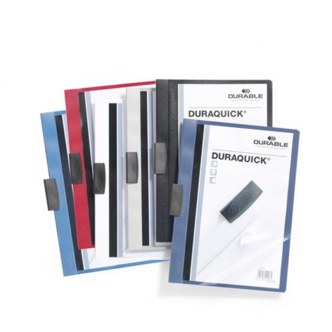 Папка с клипом DURABLE Duraquick 2270-01, А4, пластик, до 20 листов, черная