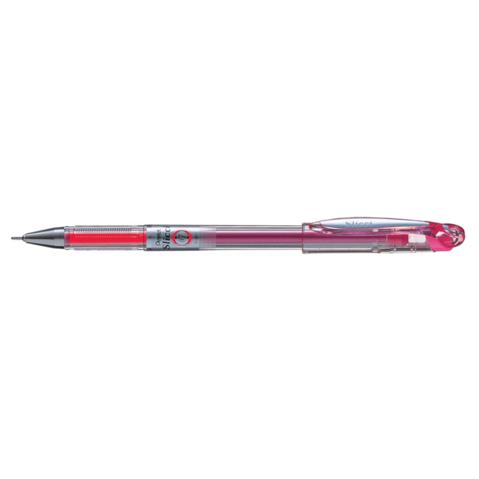 Ручка гелевая PENTEL BG207-P Slicci, 0.7мм, игловидный стержень розовый
