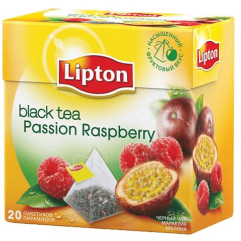 Чай черный фруктовый LIPTON Grape Raspberry, 20х1.8г, в пирамидках