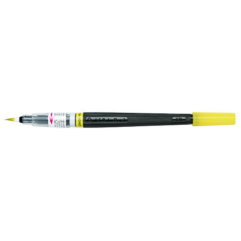 Кисть с краской PENTEL XGFL-105 Colour Brush, цвет лимонно-желтый, блистер