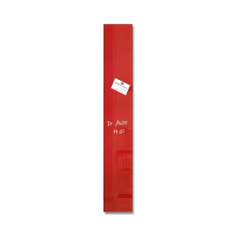 Доска магнитно-маркерная стеклянная SIGEL Аrtverum   12x78см, "Красная"